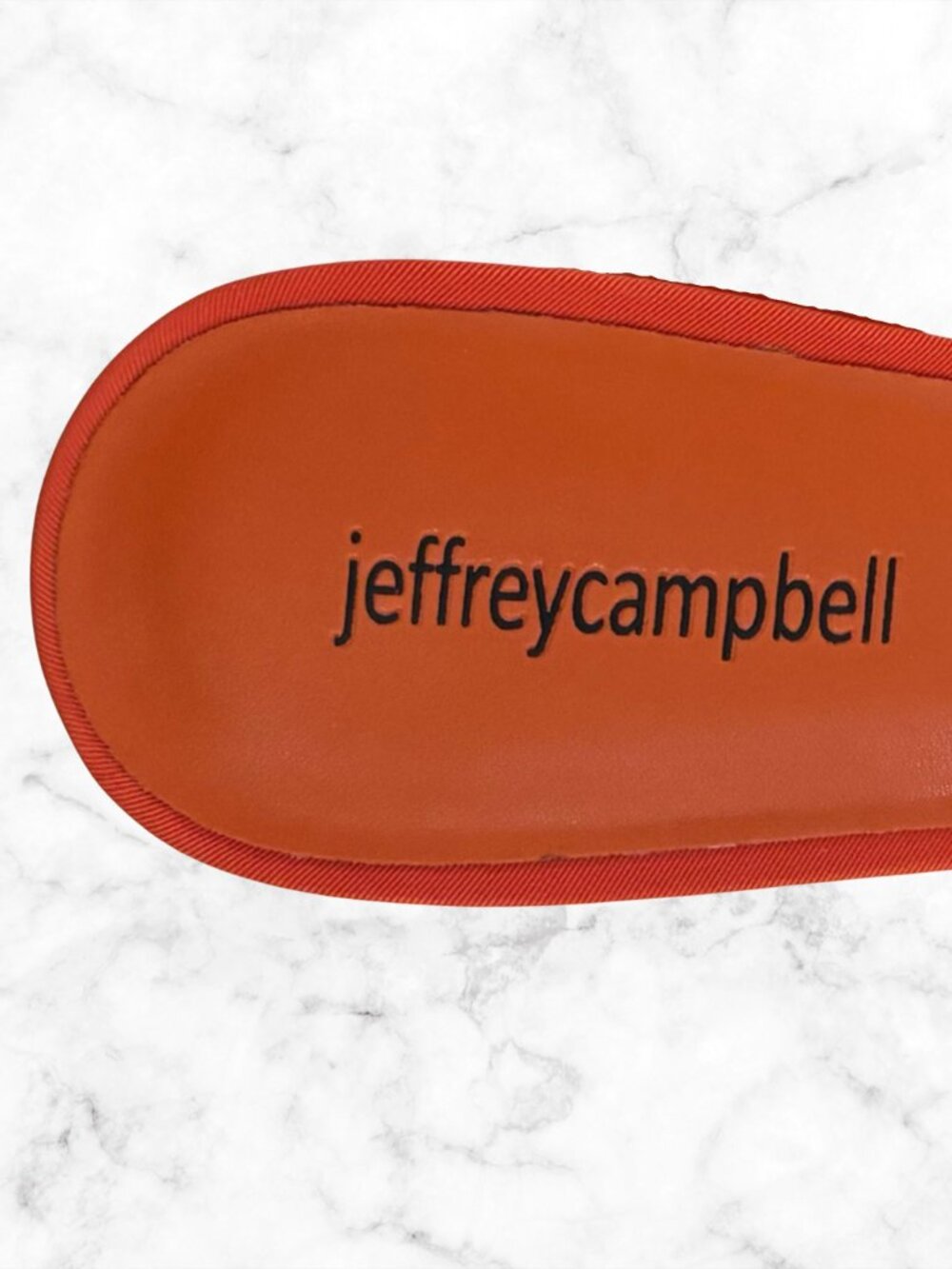 NIB | JEFFREY CAMPBELL Ninety Orange Faile Platform Mule Heels Sandals 8.5 - Picture 3 of 10